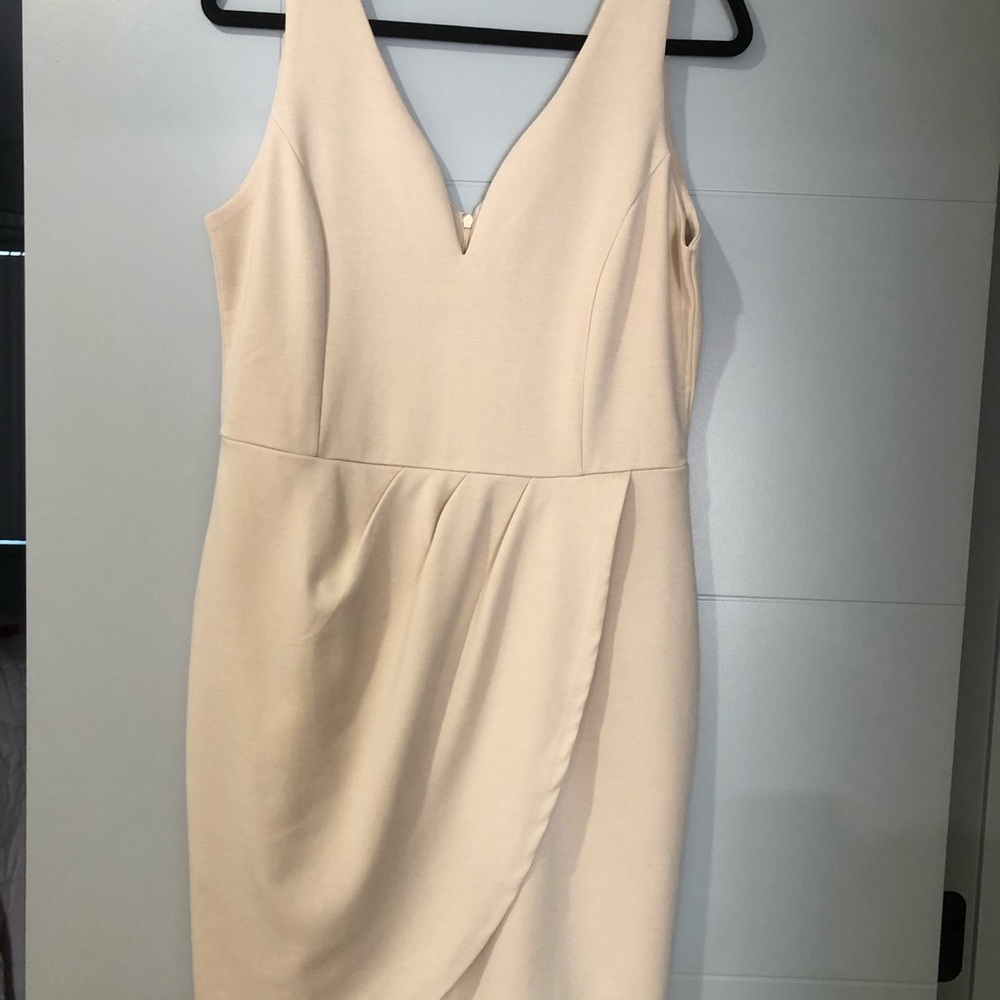 Chic Cream Backless Dress